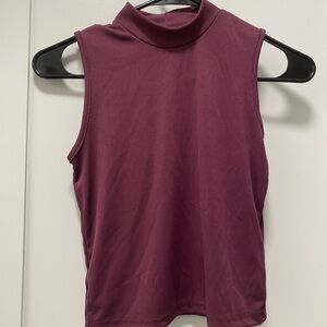Sleeveless Purple Top